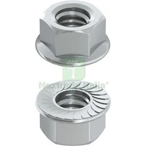 200PZ DADO ESAGONALE FLANGIATO DENTELLATO M 10 — Bulloni, dadi e rondelle — rif. FERX.514272 200PZ DADO ESAGONALE FLANGIATO DENTELLATO M 10 — Bulloni, dadi e rondelle — rif. FERX.514272