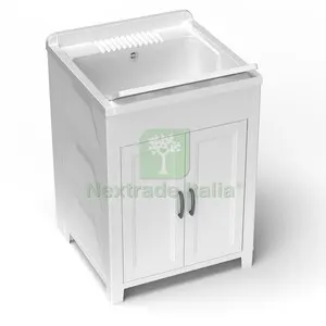 KIT LAVATOIO RESINA ANTIACIDO 60X60 CM BIANCO — Hobby ed enologia — rif. FERX.514317