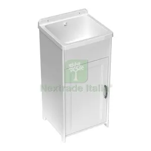 KIT LAVATOIO RESINA ANTIACIDO 40X40 CM BIANCO — Hobby ed enologia — rif. FERX.514318