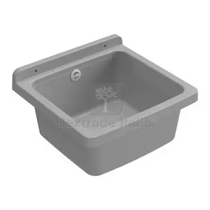 LAVATOIO RESINA A PARETE 39X39 CM C/SIFONE CEMENTO — Cemento, malte e collanti edili — rif. FERX.514319 LAVATOIO RESINA A PARETE 39X39 CM C/SIFONE CEMENTO — Cemento, malte e collanti edili — rif. FERX.514319
