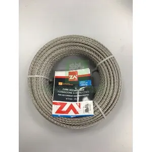 FUNE ACCIAIO INOX 49F D 2 MM CF 25 M — Fili, cavetti e catene metalliche — rif. FERX.514403 FUNE ACCIAIO INOX 49F D 2 MM CF 25 M — Fili, cavetti e catene metalliche — rif. FERX.514403