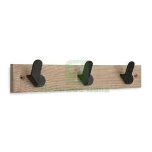 Appendiabiti in Legno Inofix 3 Posti Nero — Casalinghi e organizzazione — rif. FERX.514600 Appendiabiti in Legno Inofix 3 Posti Nero — Casalinghi e organizzazione — rif. FERX.514600