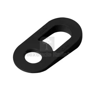 10PZ FERMAPORTA IN GOMMA INOFIX CHOCK NERO — Ferramenta porte e finestre — rif. FERX.514610