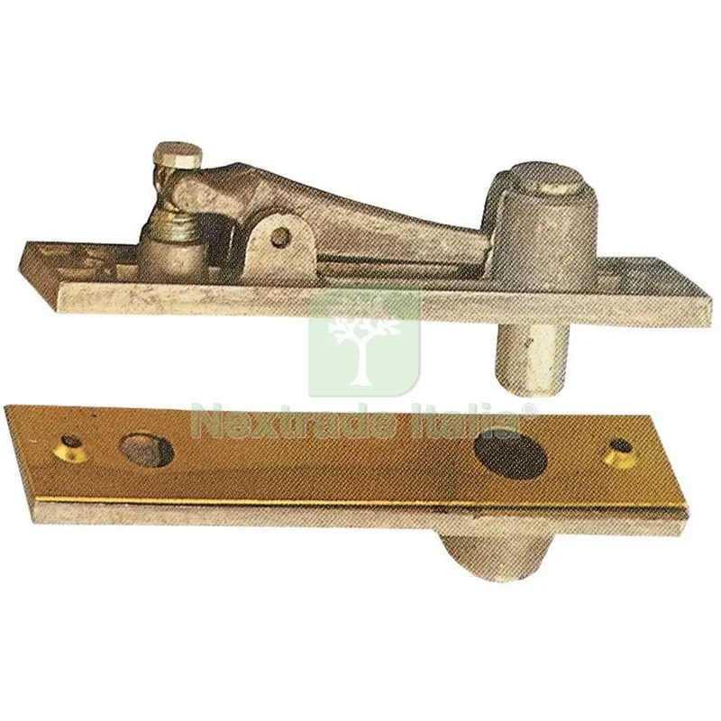 Cardine per Porte a Vento Perno Rientrante Superiore Centrale in Ottone Lucido — Cerniere e cardini — rif. FERX.5158