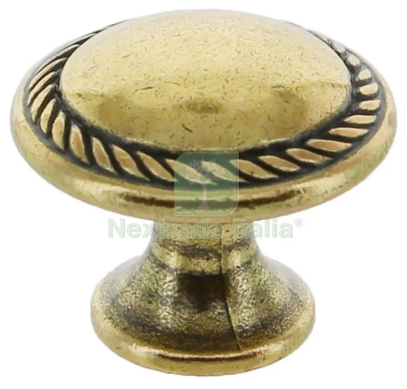 5BLISTER Blister Pomoli Antichizzato ART. 24223 MM.25 Oro V.(PZ.2 — Maniglie e pomelli — rif. FERX.51594