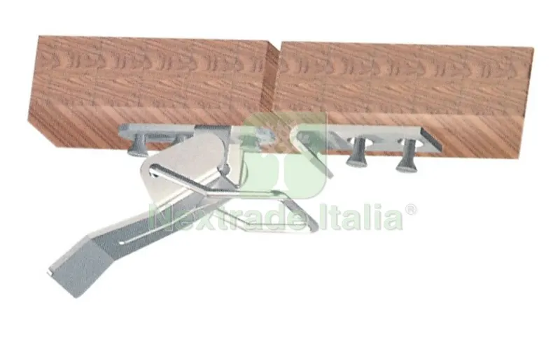 5BLISTER BLISTER CHIUSURE A LEVA X TAVOLO NICHELATO MM.77 (PZ.2) — Ferramenta per legno e mobili — rif. FERX.51988
