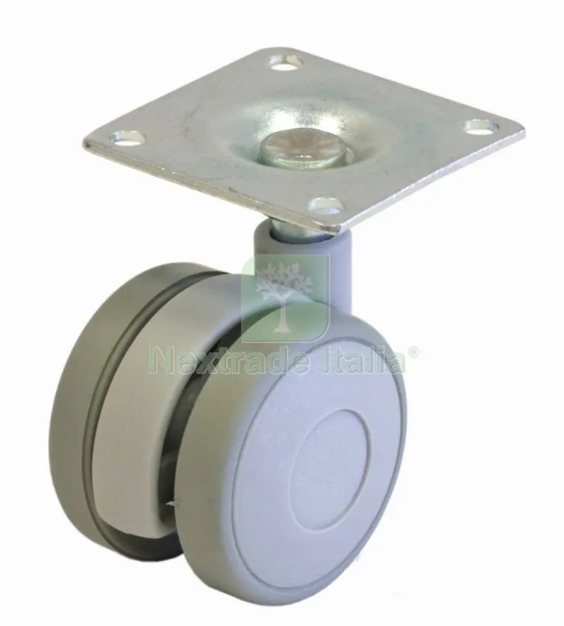 BL RUOTA PER MOBILE D.40 MM PIASTRA GRIGIO 2 PZ — Ferramenta per legno e mobili — rif. FERX.52433 BL RUOTA PER MOBILE D.40 MM PIASTRA GRIGIO 2 PZ — Ferramenta per legno e mobili — rif. FERX.52433