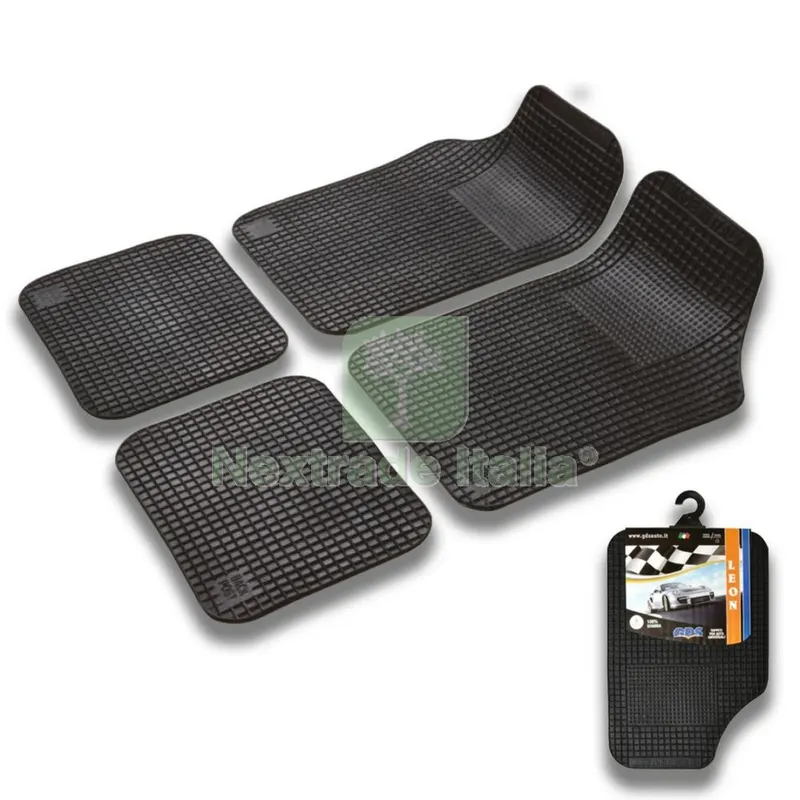Set 4 Tappetini Gomma x Auto MOD. Leon — Accessori bagno — rif. FERX.529 Set 4 Tappetini Gomma x Auto MOD. Leon — Accessori bagno — rif. FERX.529