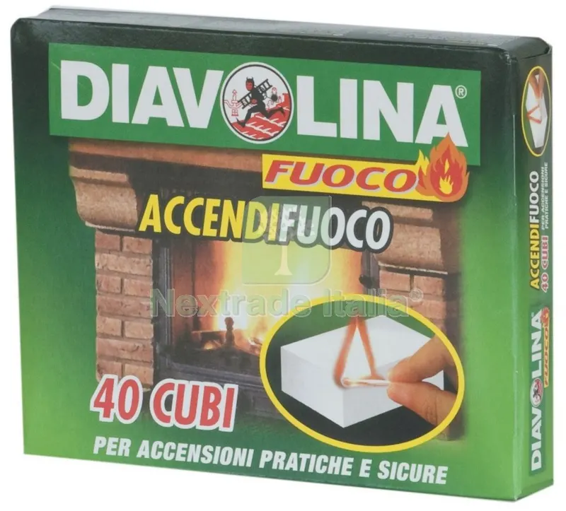 24CF Accendifuoco 40 Cubi Diavolina ART.15300 — Tempo libero outdoor — rif. FERX.5435 24CF Accendifuoco 40 Cubi Diavolina ART.15300 — Tempo libero outdoor — rif. FERX.5435