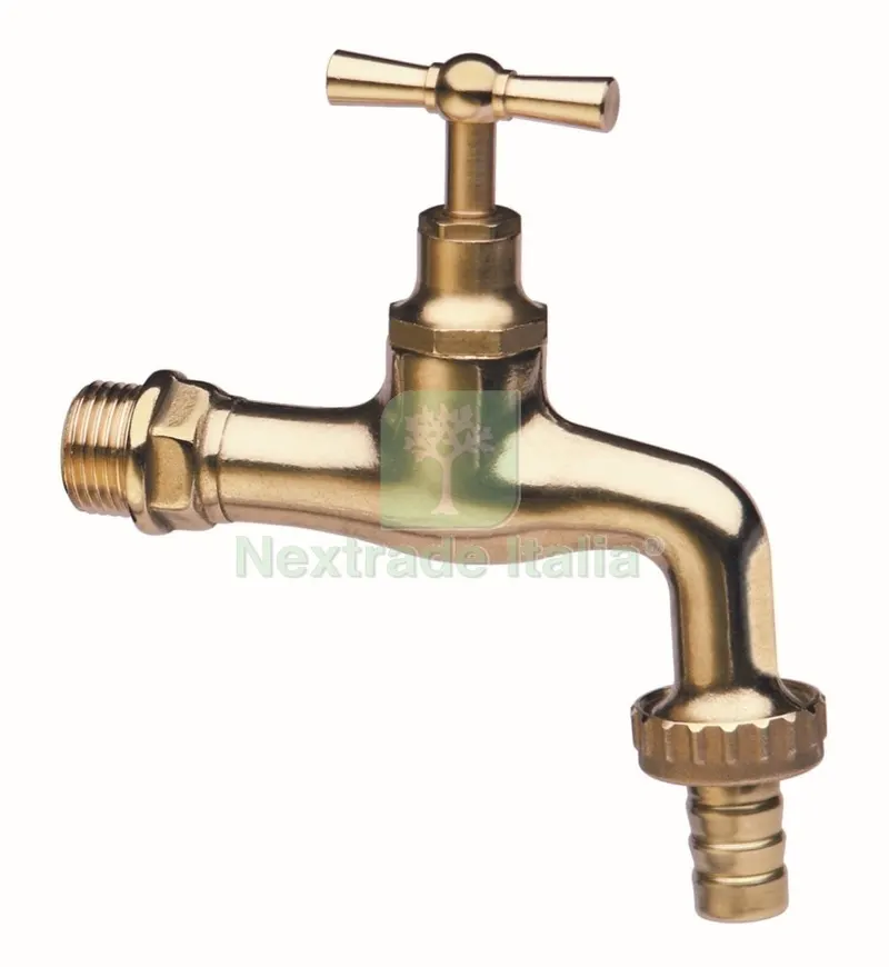 PL ART. 355 RUBINETTO CURVO IN ORO LUCIDO CON PORTAGOMMA GR.1/2 — Tubi e raccordi — rif. FERX.54694 PL ART. 355 RUBINETTO CURVO IN ORO LUCIDO CON PORTAGOMMA GR.1/2 — Tubi e raccordi — rif. FERX.54694