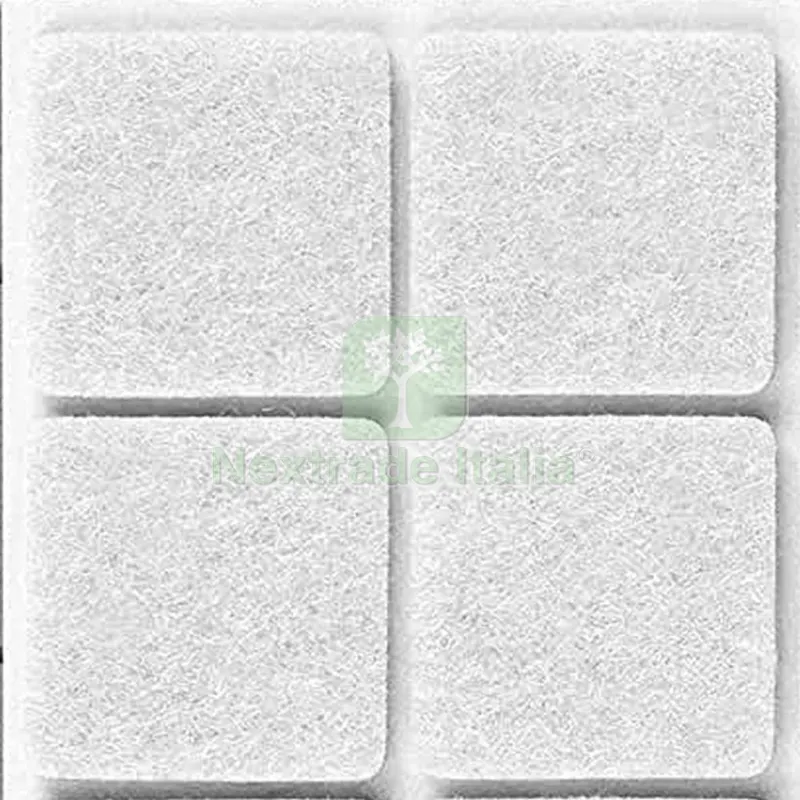 50CF CONFEZIONE FELTRINI X SEDIE BIANCO MM.25X35 — Ferramenta per legno e mobili — rif. FERX.5489