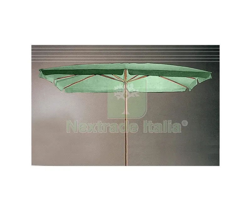 Ombrellone in Legno CM. 200X300-6-48 Verde — Tempo libero outdoor — rif. FERX.5490 Ombrellone in Legno CM. 200X300-6-48 Verde — Tempo libero outdoor — rif. FERX.5490