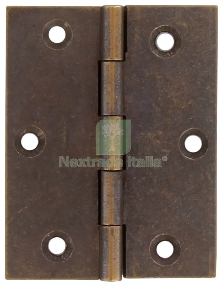 24PZ Cerniera Fresata Piana Oro Bronzato GR.70X55 — Cerniere e cardini — rif. FERX.5491