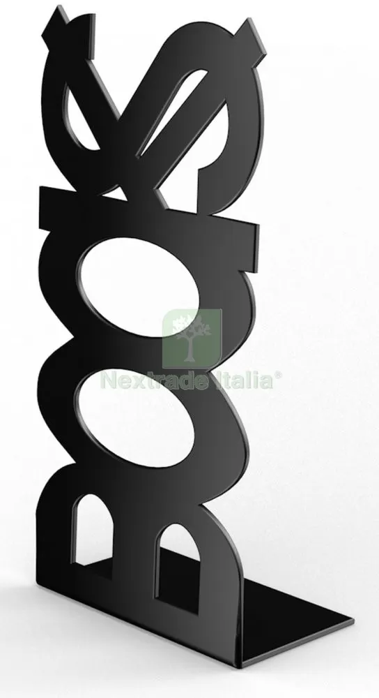 10PZ FERMALIBRO IN ACCIAIO MOD.BOOKS NERO — Casalinghi e organizzazione — rif. FERX.55003 10PZ FERMALIBRO IN ACCIAIO MOD.BOOKS NERO — Casalinghi e organizzazione — rif. FERX.55003