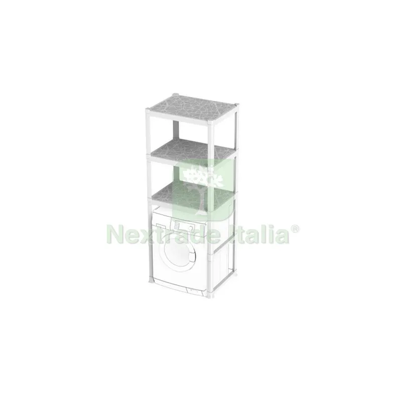 Scaffale Coprilavatrice Bianco 3 Piani CM 60X75X184 — Casalinghi e organizzazione — rif. FERX.551346 Scaffale Coprilavatrice Bianco 3 Piani CM 60X75X184 — Casalinghi e organizzazione — rif. FERX.551346