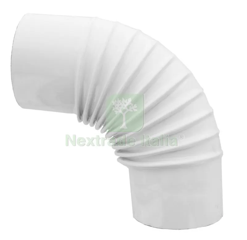 GOMITO X STUFA 90 DIAMETRO 15 BIANCO — Attrezzi da giardino — rif. FERX.5526 GOMITO X STUFA 90 DIAMETRO 15 BIANCO — Attrezzi da giardino — rif. FERX.5526