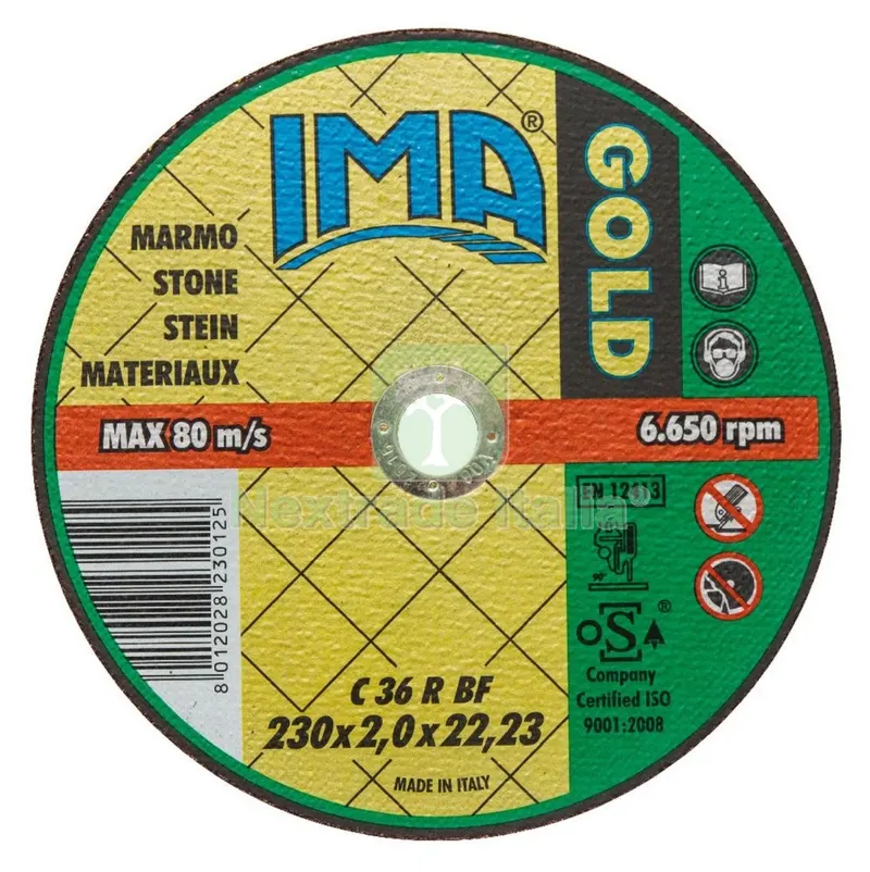 50PZ DISCO PER MARMO IMA DIAMETRO 230X2X22 — Punte, frese e dischi — rif. FERX.5543 50PZ DISCO PER MARMO IMA DIAMETRO 230X2X22 — Punte, frese e dischi — rif. FERX.5543