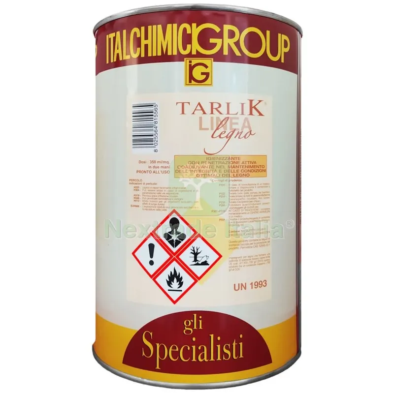 4PZ Tarlik Proteggi Legno Litri 5 — Scarichi e sifoni — rif. FERX.55455 4PZ Tarlik Proteggi Legno Litri 5 — Scarichi e sifoni — rif. FERX.55455