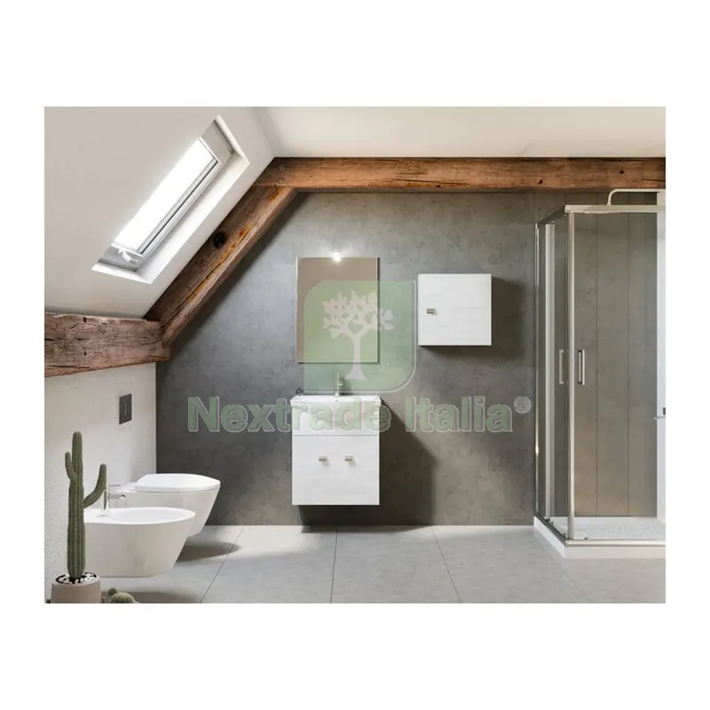 Arredo Bagno MOD.ZAFFIRO Rovere Bianco 55 CM — Arredo — rif. FERX.554608
