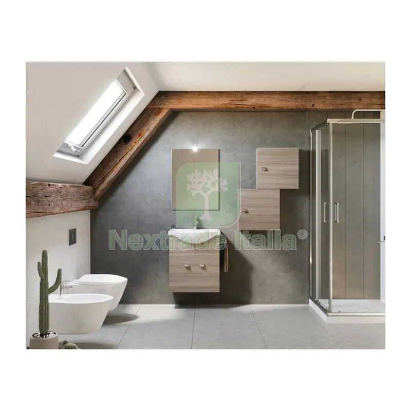Arredo Bagno MOD.ZAFFIRO Rovere Fumo 55 CM — Arredo — rif. FERX.554609