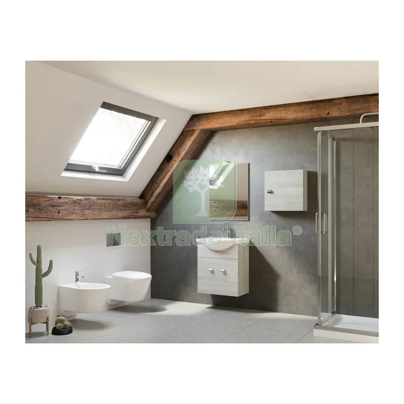 Arredo Bagno MOD.ZAFFIRO Rovere Grigio 55 CM — Arredo — rif. FERX.554610