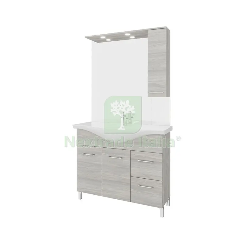 Arredo Bagno MOD.RUBINO Rovere Grigio 105 CM — Arredo — rif. FERX.554619 Arredo Bagno MOD.RUBINO Rovere Grigio 105 CM — Arredo — rif. FERX.554619