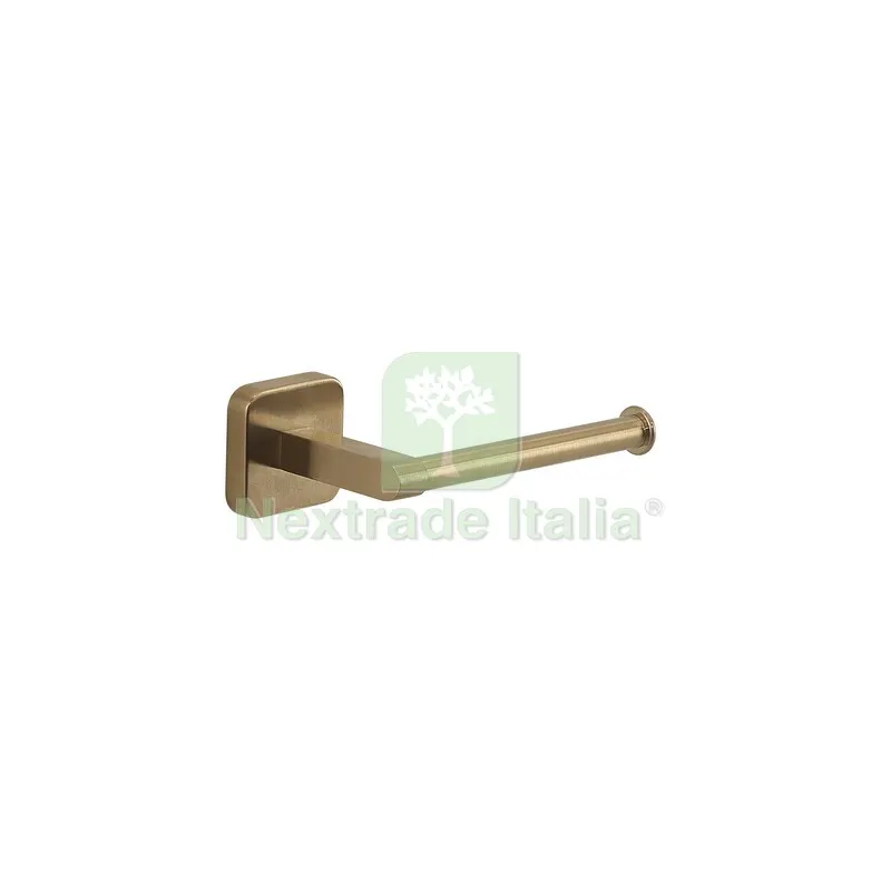 GEDY TONGA PORTAROTOLO ORO MATT — Accessori bagno — rif. FERX.555280