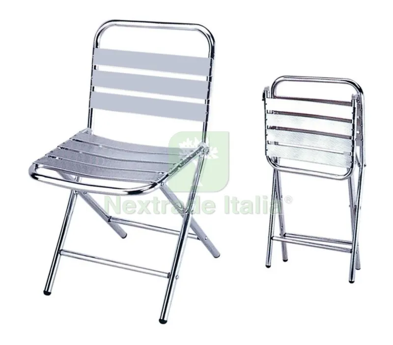 6PZ Sedia in Allumino Pieghevole "club" — Arredo — rif. FERX.55577