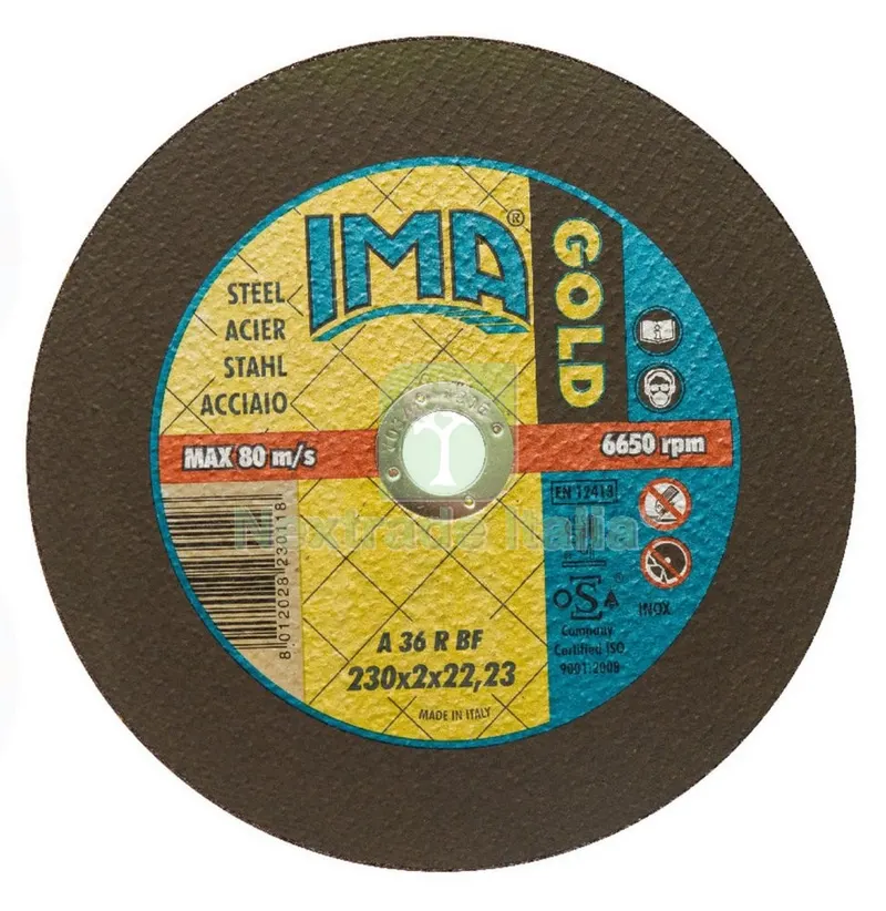 50PZ Disco per Ferro IMA Diametro MM 230X2X22 — Punte, frese e dischi — rif. FERX.5564 50PZ Disco per Ferro IMA Diametro MM 230X2X22 — Punte, frese e dischi — rif. FERX.5564