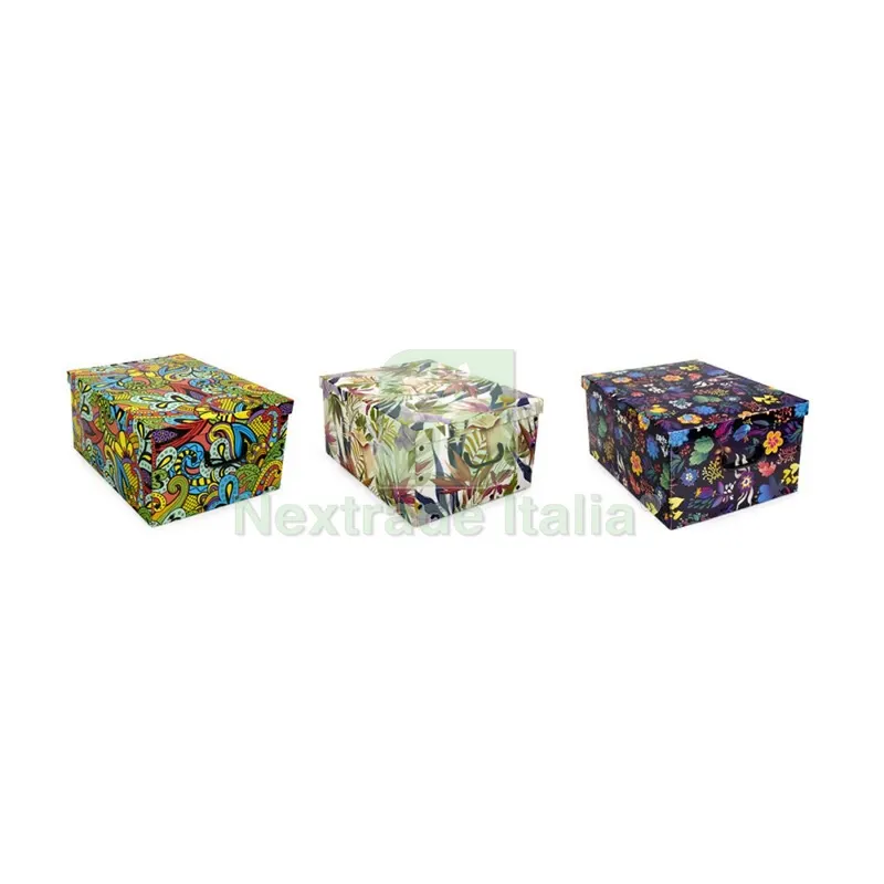 Scatola in Cartone 50X39XH25,4CM Fantasie ASS — Casalinghi e organizzazione — rif. FERX.556424 Scatola in Cartone 50X39XH25,4CM Fantasie ASS — Casalinghi e organizzazione — rif. FERX.556424