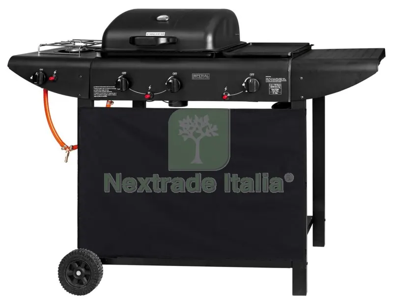 Barbecue a Pietra Lavica ER8206C-1 con Fornello — Tempo libero outdoor — rif. FERX.55664 Barbecue a Pietra Lavica ER8206C-1 con Fornello — Tempo libero outdoor — rif. FERX.55664