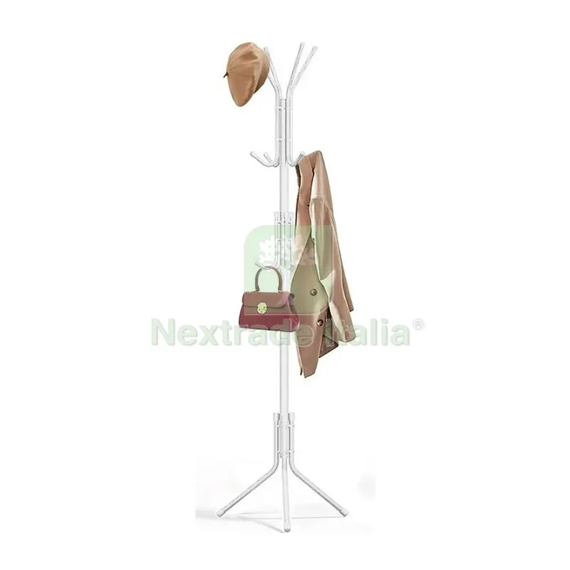 Appendiabiti Potter Bianco Metallo CM 42X42X175 — Casalinghi e organizzazione — rif. FERX.556793