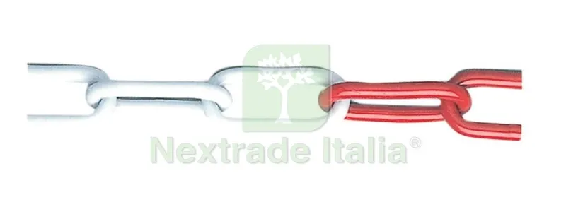 25ML Catena Acciaio Bianco/Rosso MM.5,0 — Tempo libero outdoor — rif. FERX.55707