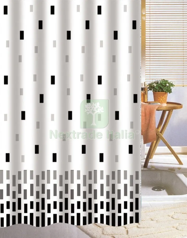 Tenda Doccia Poliestere DIS.5332A CM.120X200 — Accessori bagno — rif. FERX.55710 Tenda Doccia Poliestere DIS.5332A CM.120X200 — Accessori bagno — rif. FERX.55710