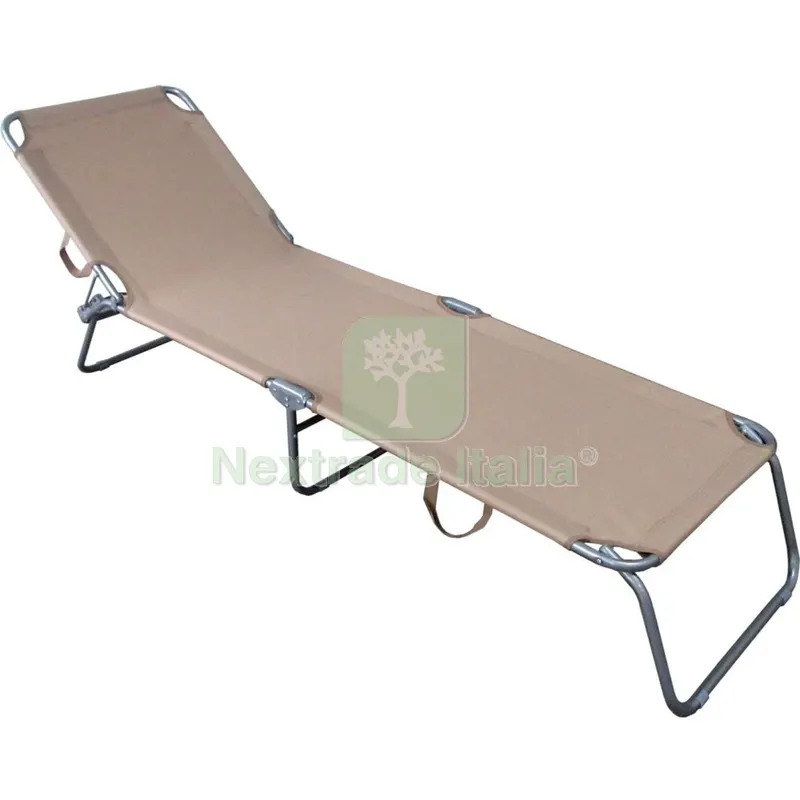 2PZ Katia Lettino Prendisole Acciao Tortora XYB023 — Lettini e arredo piscina — rif. FERX.55790