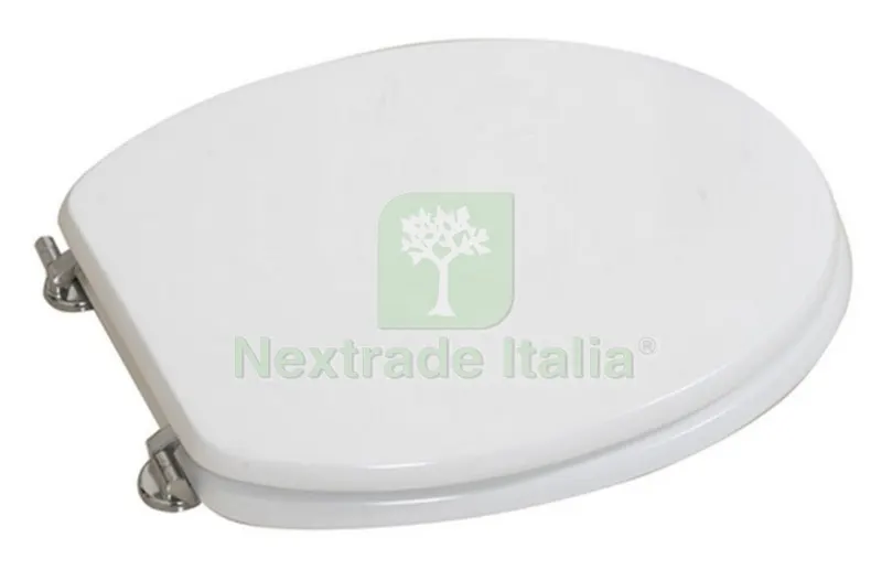 4PZ COPRIVASO IN LEGNO UNIVERSALE "FUTURA"BIANCO — Sanitari e ceramiche — rif. FERX.55867