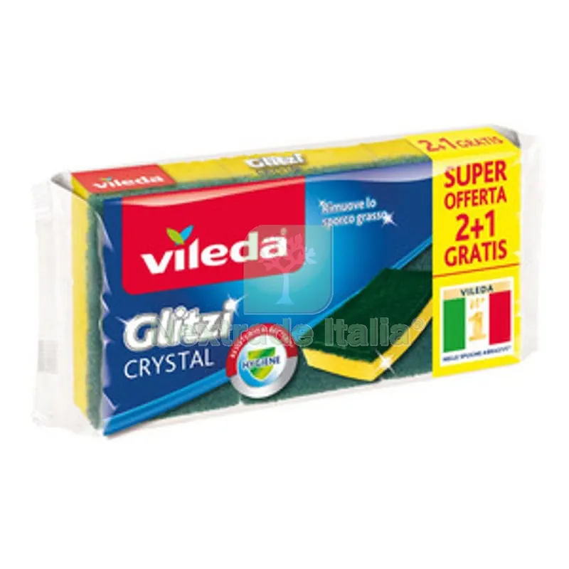 Spugna Abrasiva Glitzi Crystal PZ 2+1 — Casalinghi e organizzazione — rif. FERX.558878