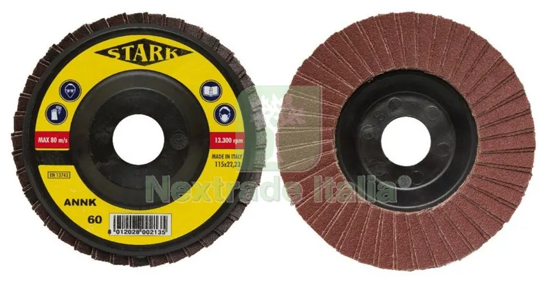 10PZ DISCO ABRASIVI A LAMELLE MM.115X22 GR. 80 — Abrasivi e mole — rif. FERX.55899 10PZ DISCO ABRASIVI A LAMELLE MM.115X22 GR. 80 — Abrasivi e mole — rif. FERX.55899