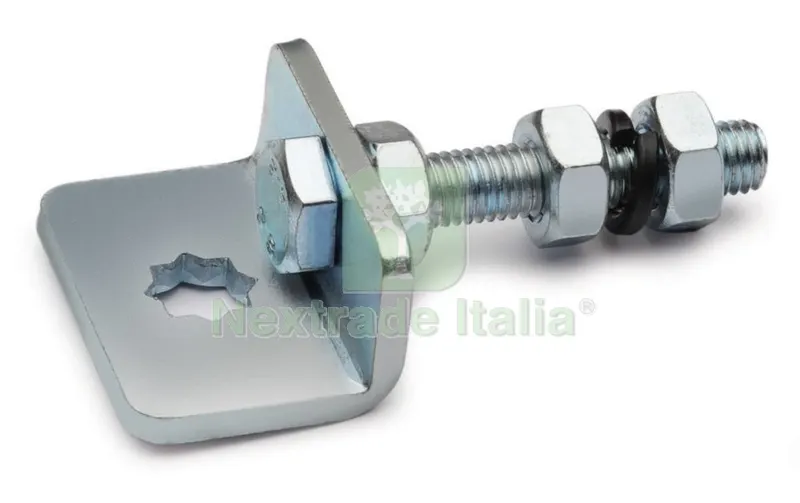 10PZ Staffa Regolabile x Reimpianto Acciaio Zincato — Utensili da muratore — rif. FERX.5590