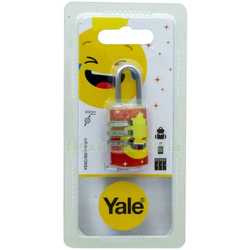 Yale Lucchetto Combinazione Princess 119/2/1 — Lucchetti e catene — rif. FERX.55927
