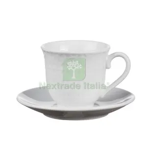 TAZZINE CAFFE C/PIATTINO 6PZ BIANCO — Cristalleria e tavola — rif. FERX.560517 TAZZINE CAFFE C/PIATTINO 6PZ BIANCO — Cristalleria e tavola — rif. FERX.560517
