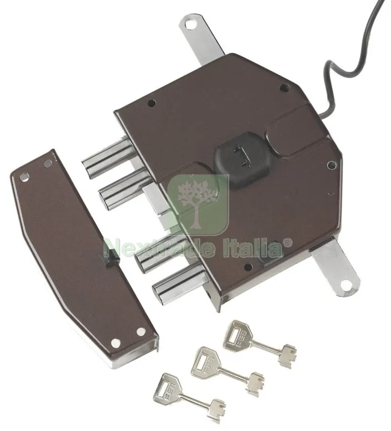 Serratura Elettrica "segreta" Mano Destra , con Cilindro 60 MM Senza Aste — Serrature e cilindri — rif. FERX.56090 Serratura Elettrica "segreta" Mano Destra , con Cilindro 60 MM Senza Aste — Serrature e cilindri — rif. FERX.56090