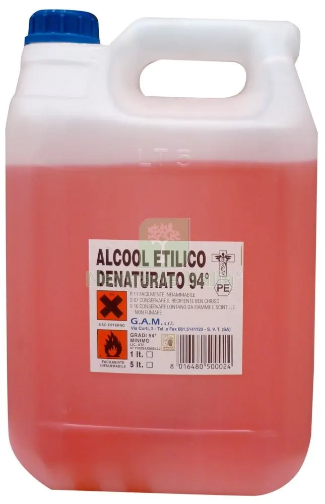 4PZ Alcool Denaturato 94° LT. 5 — Scarichi e sifoni — rif. FERX.56167