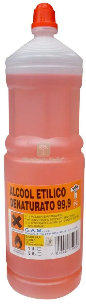 12PZ Alcool Denaturato 99,9° LT. 1 — Scarichi e sifoni — rif. FERX.56168