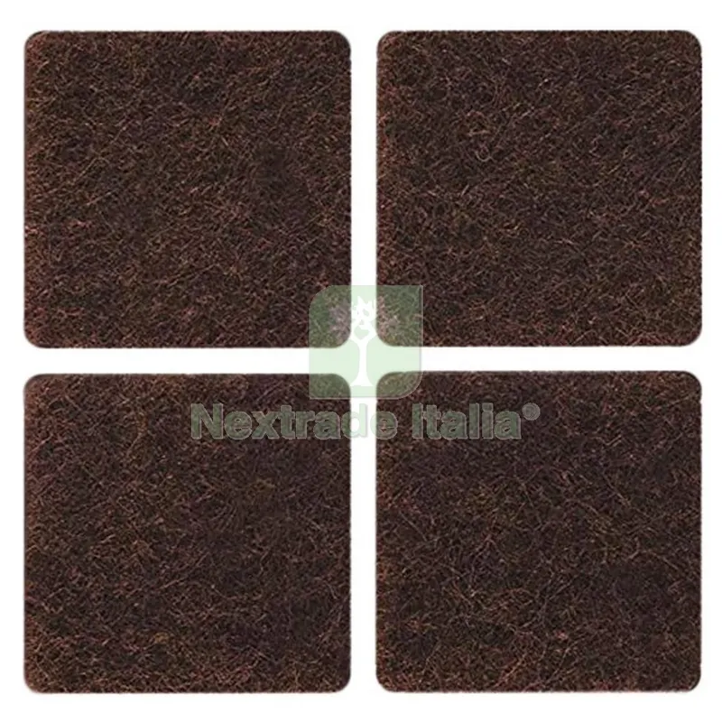 50CF CONFEZIONE FELTRINI X SEDIE MARRONE MM.100X100 — Ferramenta per legno e mobili — rif. FERX.56178 50CF CONFEZIONE FELTRINI X SEDIE MARRONE MM.100X100 — Ferramenta per legno e mobili — rif. FERX.56178