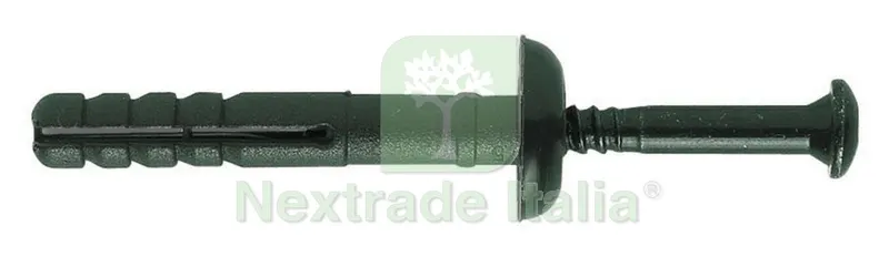 200PZ TASSELLO NYLON CON BORDO PIATTO,UTILIZZO PER CARTONGESSO,COLORE TESTA DI MORO 6X60 — Isolanti e reti — rif. FERX.56196