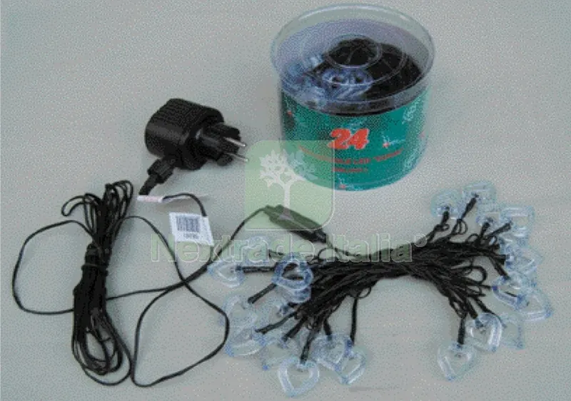 Minilucciole x Interno LED "cuori" PZ.24 — Illuminazione — rif. FERX.56261 Minilucciole x Interno LED "cuori" PZ.24 — Illuminazione — rif. FERX.56261