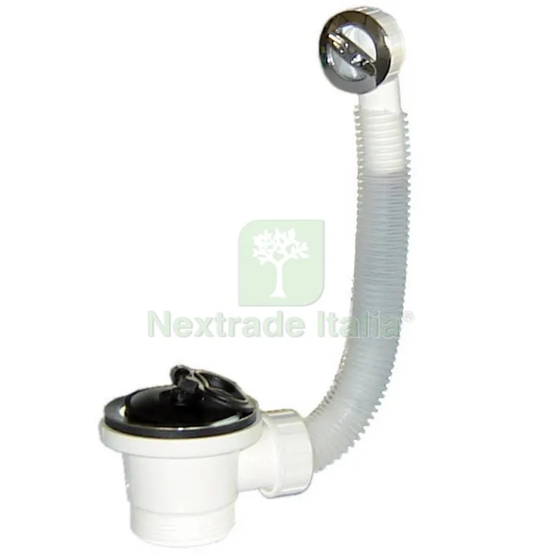 PILETTA PER LAVELLO RESINA CON TAPPO TON. D70 11/2 — Scarichi e sifoni — rif. FERX.56274