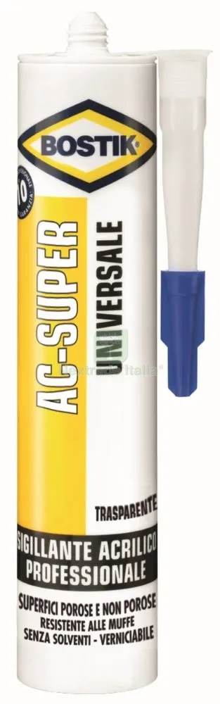 12PZ Bostik Cartuccia Acrilico Trasparente ML.300 — Adesivi e sigillanti — rif. FERX.5660 12PZ Bostik Cartuccia Acrilico Trasparente ML.300 — Adesivi e sigillanti — rif. FERX.5660
