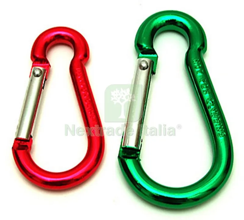 5BLISTER BLISTER MOSCHETTONI PORTACHIAVI MM.50 (PZ.2) — Ganci, moschettoni e anelli — rif. FERX.56657